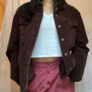 COPY - Brown velvet jean jacket